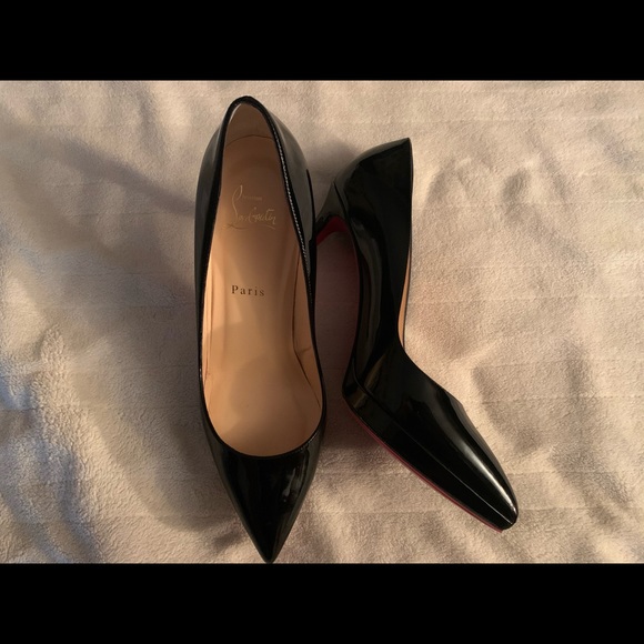 Christian Louboutin Black Patent Leather Heels - Picture 4 of 4